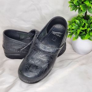 ◇ Dansko Paisley Tooled Leather Womens Clogs Size 36